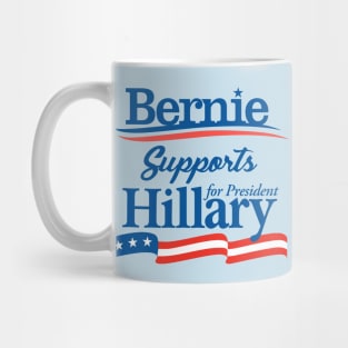 Bernie Sanders Supports Hillary Clinton Mug